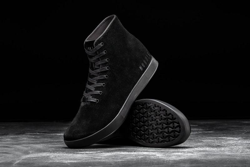 Men's Nobull High-Top Suede Trainers Black | SG T2307C